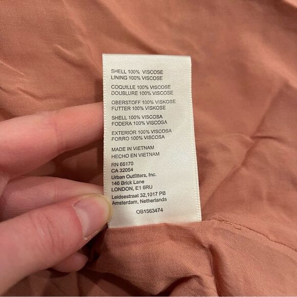 Free People Orange Patterned Lennon Button Down Ruffle Maxi Dress Size S - Picture 5 of 5